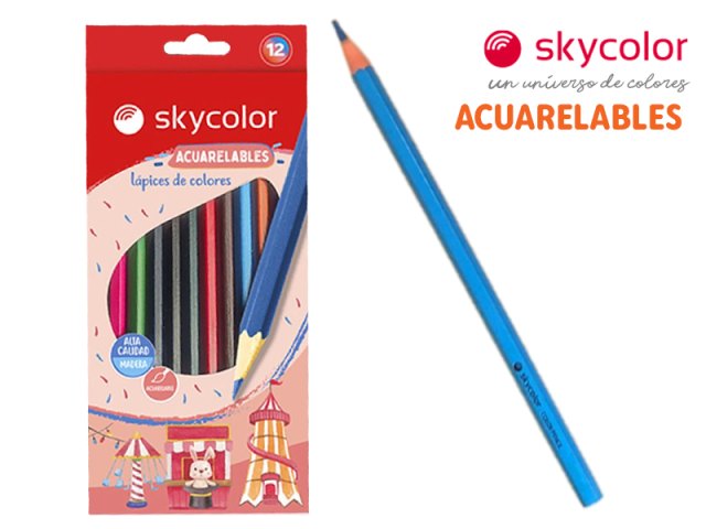 GENERICO Lapices De Madera 18 Colores Pintar Niños Escolar Estuche